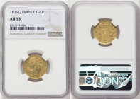 Louis XVIII gold 20 Francs 1819-Q AU53 NGC, Perpignan mint, KM712.7, Fr-540. HID09801242017 © 2022 Heritage Auctions | All Rights Reserved