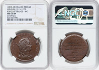 Louis Philippe I bronze "Kings of France - Louis IX (1215-1270)" Medal ND (1830-1848) MS67 Brown NGC, Paris mint. Edge: Hand. By Caque. Crowned bust r...