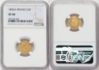 Napoleon III gold 5 Francs 1856 XF40 NGC, Paris mint, KM787.1, Fr-578a. HID09801242017 © 2022 Heritage Auctions | All Rights Reserved