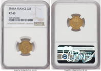 Napoleon III gold 5 Francs 1858-A XF40 NGC, Paris mint, KM787.1, Fr-578a. HID09801242017 © 2022 Heritage Auctions | All Rights Reserved