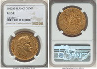 Napoleon III gold 100 Francs 1862-BB AU58 NGC, Strasbourg mint, KM802.2, Fr-581. HID09801242017 © 2022 Heritage Auctions | All Rights Reserved