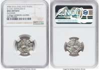 Kings of All England. Aethelred II (978-1016) Penny ND (c. 997-1003) UNC Details (Cleaned) NGC, London mint, Leofric as moneyer, Long Cross type, S-11...