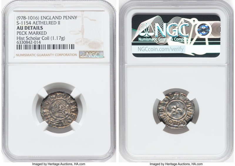 Kings of All England. Aethelred II (978-1016) Penny ND (c. 1009-1017) AU Details...