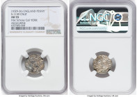 Kings of All England. Cnut (1016-1035) Penny ND (1029-1035/6) AU55 NGC, York mint, Aegelwine as moneyer, Short Cross type, S-1159, N-790. Sold with de...