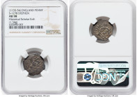 Stephen (1135-1154) Penny ND (1136-1145) AU58 NGC, Sudbury mint?, Godimer as moneyer, Cross Moline ('Watford') type, S-1278, N-873. 1.34gm. From the H...