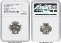 Stephen (1135-1154) Penny ND (1136-1145) Clipped NGC, S-1278. N-873. 1.08gm. Sold with tray tags. From the Historical Scholar Collection HID0980124201...