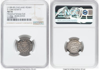 Henry II (1154-1189) Penny ND (1180-1189) AU55 NGC, Worcester mint, Osber as moneyer, Class 1b, S-1344, N-963. 1.49gm. From the Historical Scholar Col...