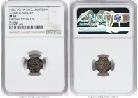 Henry VIII (1509-1547) Penny ND (1526-1529) XF40 NGC, Durham mint, Archbishop Wolsey, S-2352. 0.62gm. Sold with tray tag. From the Historical Scholar ...