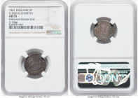 Elizabeth I (1558-1603) 3 Pence 1561 AU55 NGC, Tower mint, Pheon mm, S-2565. 1.54gm. From the Historical Scholar Collection HID09801242017 © 2022 Heri...