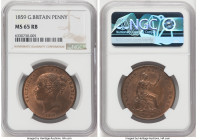Victoria Penny 1859 MS65 Red and Brown NGC, KM739, S-3948. HID09801242017 © 2022 Heritage Auctions | All Rights Reserved