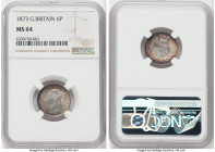 Victoria 6 Pence 1873 MS64 NGC, KM751.1, S-3910. Die #43. HID09801242017 © 2022 Heritage Auctions | All Rights Reserved
