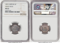 Victoria 6 Pence 1893 MS62 NGC, KM779, S-3941. Veiled Head. HID09801242017 © 2022 Heritage Auctions | All Rights Reserved