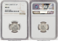 Victoria 6 Pence 1894 MS62 NGC, KM779, S-3941. HID09801242017 © 2022 Heritage Auctions | All Rights Reserved