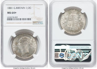 Victoria 1/2 Crown 1881 MS64+ NGC, KM756, S-3889. HID09801242017 © 2022 Heritage Auctions | All Rights Reserved