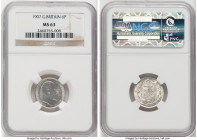 Edward VII 6 Pence 1907 MS63 NGC, KM799, S-3983. HID09801242017 © 2022 Heritage Auctions | All Rights Reserved
