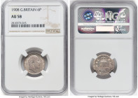 Edward VII Pair of Certified Assorted 6 Pence NGC, 1) 6 Pence 1908 - AU58 2) 6 Pence 1910 - AU55 KM799, S-3983. HID09801242017 © 2022 Heritage Auction...