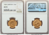 Edward VII gold Sovereign 1904 AU55 NGC, KM805, S-3969. HID09801242017 © 2022 Heritage Auctions | All Rights Reserved