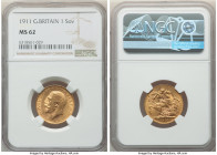 George V gold Sovereign 1911 MS62 NGC, KM820, S-3996. HID09801242017 © 2022 Heritage Auctions | All Rights Reserved