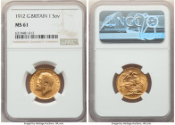 George V gold Sovereign 1912 MS61 NGC, KM820, S-3996. HID09801242017 © 2022 Heritage Auctions | All Rights Reserved