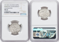 Maratha Confederacy. Anonymous Rupee AH 1207 Year 34 (1792/1793) MS65 NGC, Saharanpur mint, KM308. HID09801242017 © 2022 Heritage Auctions | All Right...