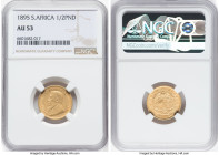 Republic gold 1/2 Pond 1895 AU53 NGC, Pretoria mint, KM9.2, Fr-3. HID09801242017 © 2022 Heritage Auctions | All Rights Reserved