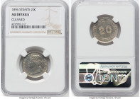 British Colony. Victoria 3-Piece Lot of Certified Assorted Cents NGC, 1) 20 Cents 1896 - AU Details (Cleaned), London mint, KM12 2) 10 Cents 1887 - AU...