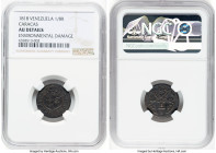 Caracas. Republic 1/8 Real 1818 AU Details (Environmental Damage) NGC, Caracas mint, KM-C1. HID09801242017 © 2022 Heritage Auctions | All Rights Reser...
