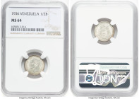 Republic 1/2 Bolivar 1936 MS64 NGC, Philadelphia mint, KM-Y21. HID09801242017 © 2022 Heritage Auctions | All Rights Reserved
