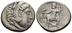 KINGS of MACEDON. Alexander III The Great.(336-323 BC).Tetradrachm.

Obv : Head of Herakles right, wearing lion skin.

Rev : AΛΕΞΑΝΔΡΟΥ.
Zeus seated l...