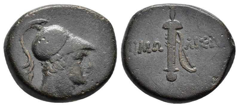 PAPHLAGONIA. Pimolisa. Time of Mithradates VI Eupator.(111-105 or 95-90 BC). Ae....