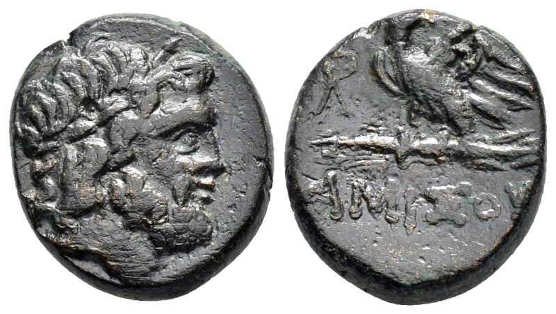 PONTUS.Amisos.Mithradates VI.(Circa 85-65 BC).Ae.

Obv : Laureate head of Zeus r...