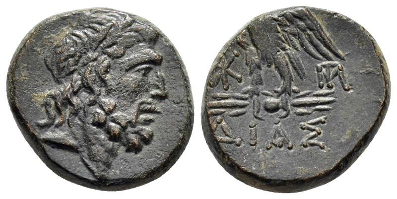 BITHYNIA.Dia.(Circa 85-65 BC).Ae.

Obv : Laureate head of Zeus to right.

Rev : ...