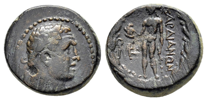 LYDIA. Sardes.(2nd-1st centuries BC).Ae.

Obv : Laureate head of Herakles right....