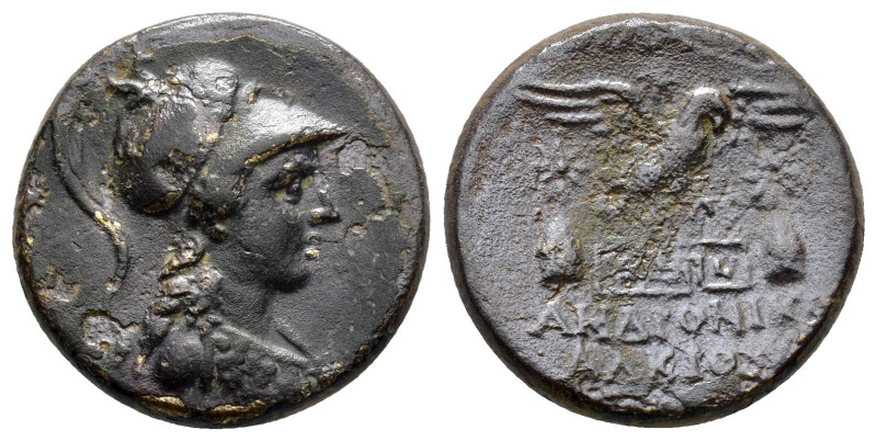 PHRYGIA. Apameia.(Circa 88-40 BC). Ae.

Obv : Helmeted bust of Athena right, wea...