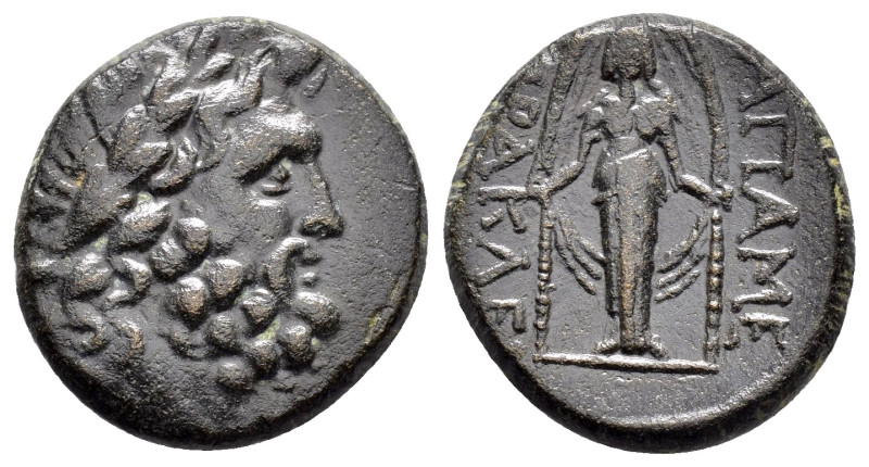 PHRYGIA.Apameia.(Circa 88-40 BC).Ae.

Obv : Laureate head of Zeus right.

Rev : ...