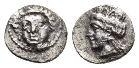 CILICIA. Uncertain.(4th century BC).Obol.

Weight : 0.68 gr
Diameter : 9 mm