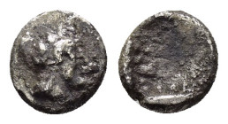 IONIA.Phokaia.(Circa 530-510 BC).Obol.

Weight : 0.28 gr
Diameter : 6 mm