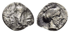 CILICIA. Uncertain.(4th century BC).Obol.

Weight : 0.49 gr
Diameter : 10 mm