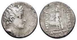 KINGS of CAPPADOCIA.Eusebeia.Ariarathes V.(Circa 163-130 BC).Drachm.

Weight : 3.8 gr
Diameter : 17 mm