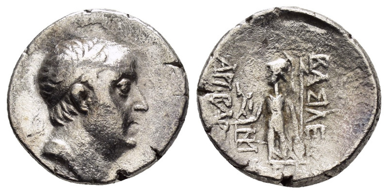 KINGS of CAPPADOCIA.Ariobarzanes I.(96-63 BC).Drachm.

Weight : 3.5 gr
Diameter ...