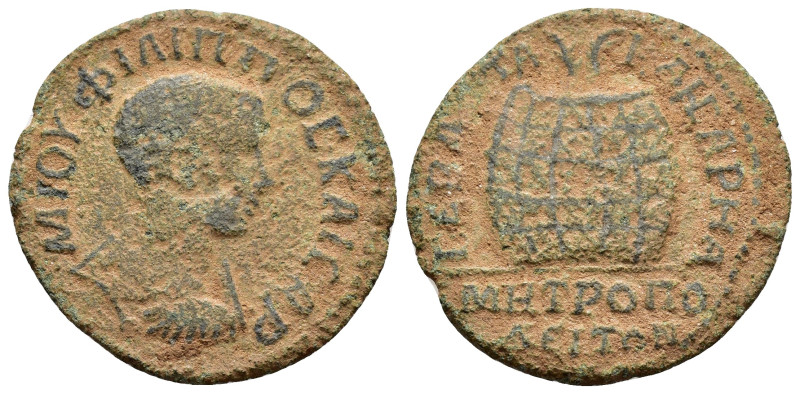 IONIA. Metropolis. Philip I the Arab (244-249). Ae. 

Weight : 7.6 gr
Diameter :...