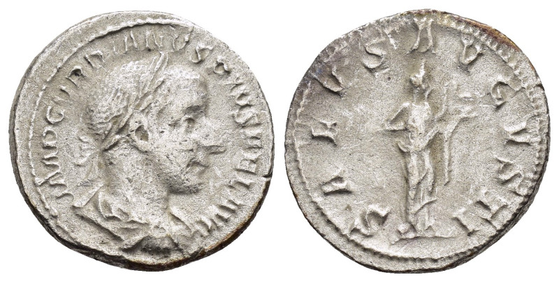 GORDIAN III.(238-244).Rome.Denarius.

Weight : 3.03 gr
Diameter : 19 mm