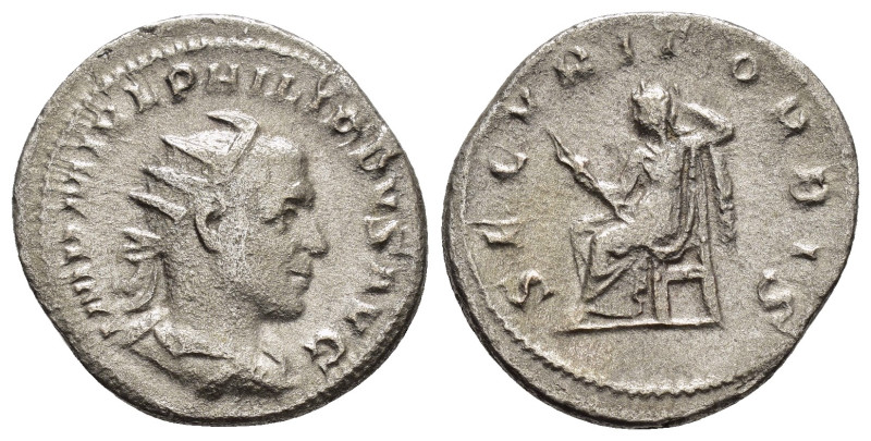 PHILIP I THE ARAB.(244–249).Rome.Antoninianus.

Weight : 3.7 gr
Diameter : 22 mm...