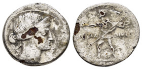 Roman Republican Coin.

Weight : 2.6 gr
Diameter : 19 mm
