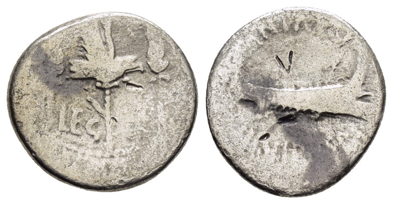 MARK ANTONY. (32-31 BC). Patrae(?).Legionary issue.Denarius.

Weight : 3.2 gr
Di...