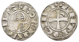 CRUSADERS.Antioch.Bohemund III.(1162-1201).BI Denier.

Weight : 1.04 gr
Diameter : 17 mm