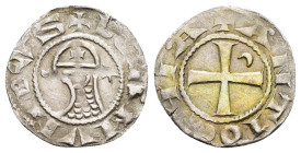 CRUSADERS.Antioch.Bohemund III.(1162-1201).BI Denier.

Weight : 0.92 gr
Diameter : 16 mm