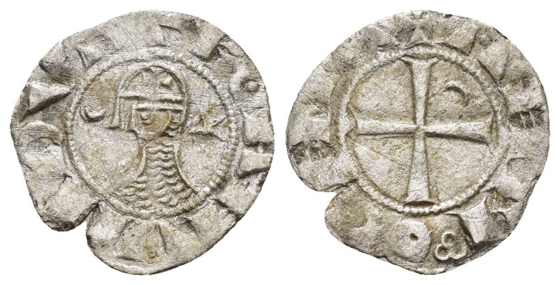 CRUSADERS.Antioch.Bohemund III.(1162-1201).BI Denier.

Weight : 0.66 gr
Diameter...