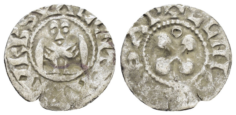 FRANCE.Dauphine Valence.(13th Century).Anonymous.BI Denier.

Weight : 0.81 gr
Di...