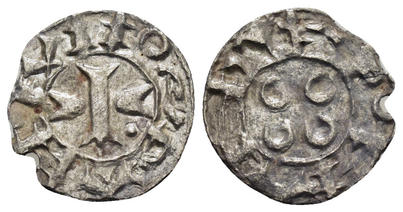 FRANCE.Melgueil.(Circa 12th-13th). Denier.

Weight : 0.66 gr
Diameter : 16 mm